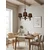Opviq luster Mercure Wood 3, 3 × E27, crni
