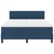 Vidaxl Box Spring postelja z vzmetnico modra 140x200 cm tkanina