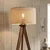 Podna lampa AIDA 1xE27/15W/230V hrast/rafija