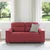 Vidaxl Dvosed vinsko rdeč 160x81x84 cm umetno usnje