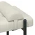 Klupa s gumbima i jastučićima Krem 110 x 40 x 46 cm Baršun