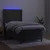 Vidaxl Box spring postelja z vzmetnico LED temno siva 80x200 cm žamet