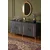 Hanah Home komoda Ilay 150, 150 cm, antracit / zlatna