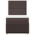 Vidaxl Box spring postelja z vzmetnico temno rjav 90x190 cm blago