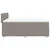 Vidaxl Box spring postelja z vzmetnico taupe 160x200 cm blago