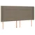 Vidaxl Box spring postelja z vzmetnico LED taupe 180x200 cm blago