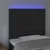 LED uzglavlje crno 90x5x118/128 cm baršunasto