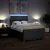 Vidaxl Box spring posteljni z vzmetnico temno siv 140x190 cm blago