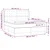 Krevet box spring s madracem LED krem 180x200 cm od tkanine