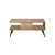 Hanah Home Klub sto Bukle 90x40x50cm Bež-Crni