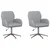 Okretne radne stolice 2 kom. 54 x 58 x 90 cm Svjetlosiva