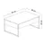 Hanah Home Luxe Sto za dnevnu sobu, TamnoBraon
