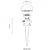 Lessentiel Maison Spoljna zidna lampa BBO-68170-BSY, 50 cm, IP65, E27, Crna
