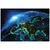 Fototapeta žareč moder planet - 343x231