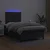 Krevet box spring s madracem LED crni 120 x 190 cm umjetna koža