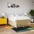 vidaXL vidaXL Box spring postelja z vzmetnico krem 140x190 cm blago, (21306479)