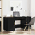Stol s policom Crni hrast 140 x 50 x 75 cm Konstruirano drvo