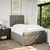 Vidaxl Box spring postelja z vzmetnico taupe 120x190 cm blago