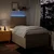 Vidaxl Box spring postelja z vzmetnico krem 120x200 cm blago