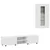 Set TV komoda s ladicama FLORIN 3 pcs Bijelo Konstruirano drvo