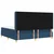 Vidaxl LED Box Spring Postelja z vzglavjem Modra 200 x 200 cm blago