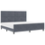 vidaXL vidaXL Postelja Temno Siva 200x200 cm Velvet, (22049389)