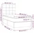 Vidaxl Box spring postelja z vzmetnico LED temno rjava 80x200 cm blago