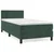 Box spring krevet s madracem tamnozeleni 80 x 200 cm baršunasti