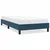 Vidaxl posteljni okvir brez vzmetnice temno modra 90x210 cm žamet