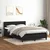 Box spring krevet s madracem crni 160x210 cm baršunasti