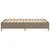 Vidaxl Posteljni okvir brez vzmetnice taupe 120x190 cm blago