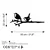 Aberto Design Dekorativna figura Bird On The Branch 03, 55x22 cm, 1.5 mm