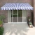 MAISON CHIC Zložljiva tenda - Senčniki modra in bela 3x2,5 m blago in aluminij, (22038781)