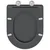 WC daska Antracit 47 x 36 x 3,4 cm Duroplast