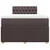 vidaXL vidaXL Box spring postelja z vzmetnico temno rjava 120x190 cm blago, (21305269)