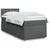 vidaXL vidaXL Box spring postelja z vzmetnico temno siva 90x200 cm blago, (21291097)