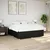 Vidaxl Posteljni okvir brez vzmetnice črn 200x200 cm blago