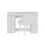 Hanah Home set toaletnog stola i stolice Eloria, 120 cm, beli