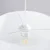 Sollux SL.1403 - Luster na sajli NOVA 1xE27/15W/230V, prečnik 30 cm, bela