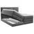 MID.YOU POSTELJA BOXSPRING 200 cm  x 200 cm , tekstil antracit