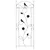 Vrtna Ograda 3 pcs Crna 110 x 40 cm Čelik