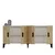 Hanah Home Konzola Cross KB150, 150x75x35 cm, Hrast-bela