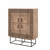 Hanah Home Komoda Quantum 93x115x36cm Bež-Crna