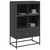 Visoka komoda crna 68x39x111,5 cm od čelika
