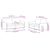 2-dijelni set sofa smeđi baršunasti