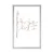 Plakat s paspartujem dvoumen napis - 30x45 black