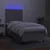 Vidaxl Box spring postelja z vzmetnico LED sv. siva 100x200 cm blago