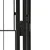 Ograda za pse s 40 panela crna 100 x 50 cm čelik obložen prahom