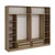 Hanah Home Garderober Kale-7711, 270x255x52 cm, Braon