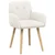 Trpezarijske stolice 2 pcs Bouclé Krem 59 x 57 x 85 cm